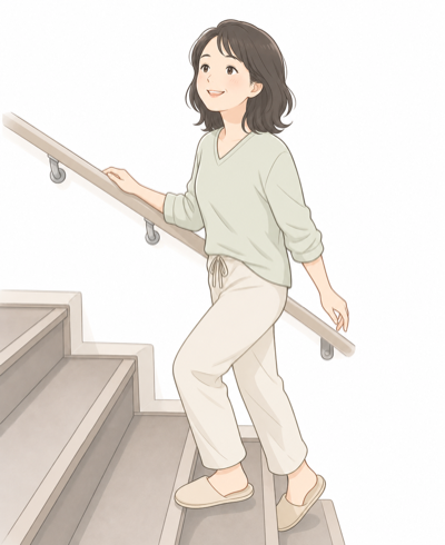 階段がラクに上れるようになった喜び